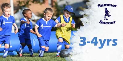 summer soccer ages 3-4yrs