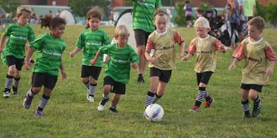 beginner soccer league play