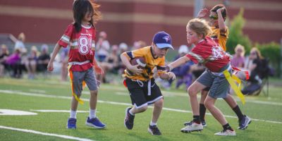 outdoor summer youth flag football