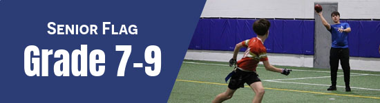 flag football league for grade 7, grade 8, and grade 9